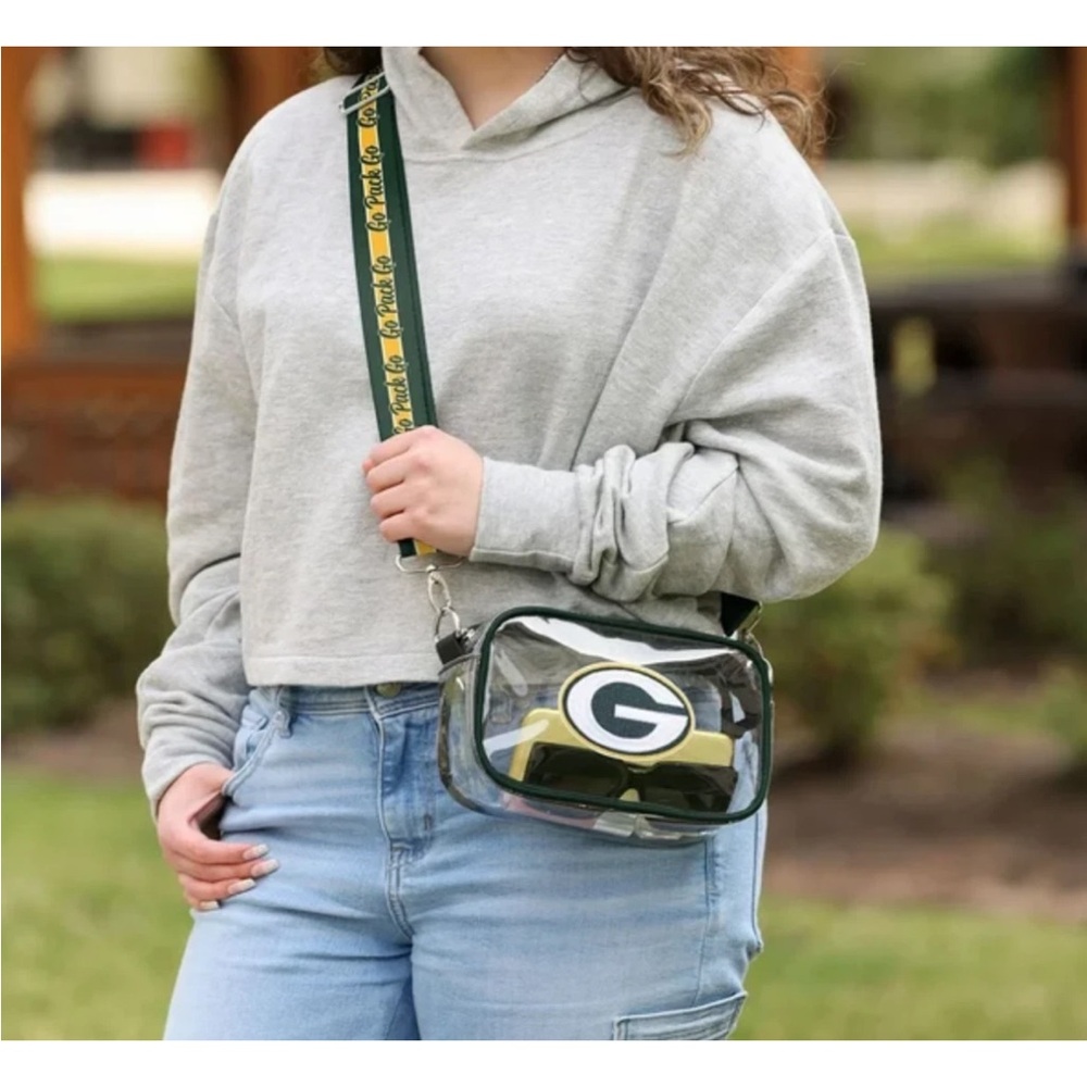 NWT Green Bay packers stadium compliant crossbody Bag - Picture 4 of 7